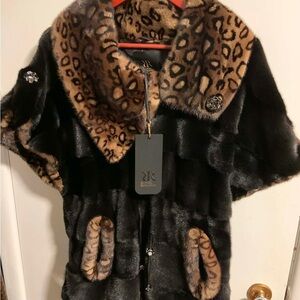 Roberto Ricci Leopard Print Fur Coat